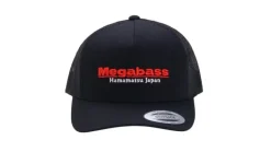 Megabass Classic Black and Red Trucker Hat