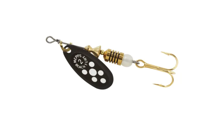Mepps Black Fury Plain Treble Spinners
