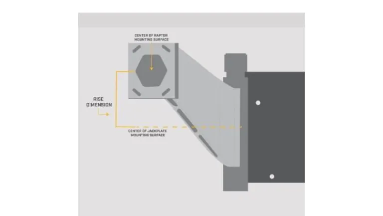Minn Kota Raptor Jack Plate Adaptor Bracket