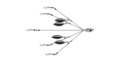 Picasso School-E-Rig Bait Ball Finesse Umbrella Rig