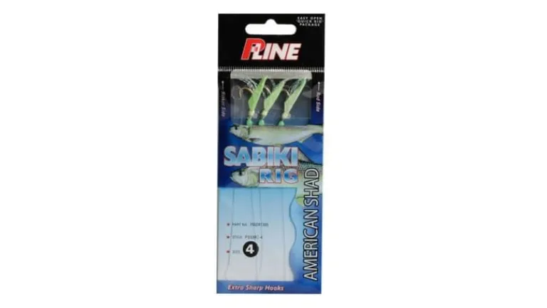 P-Line Rig Sabiki American Shad 3 Hook #4