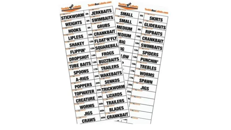 Bass Anglers Magazine Pro Bass Tackle Box Labels From Bass Angler Magazine