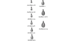 Water Gremlin Snap Lock Dipsey Sinkers